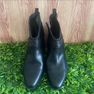 Frye and Co. Palma Stacked Womens Ankle Western Heel Booties